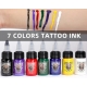 Tattoo Ink Colors Set 15ml HAWINK